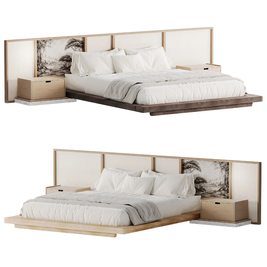 Japandi Double Bed 01 Image 3