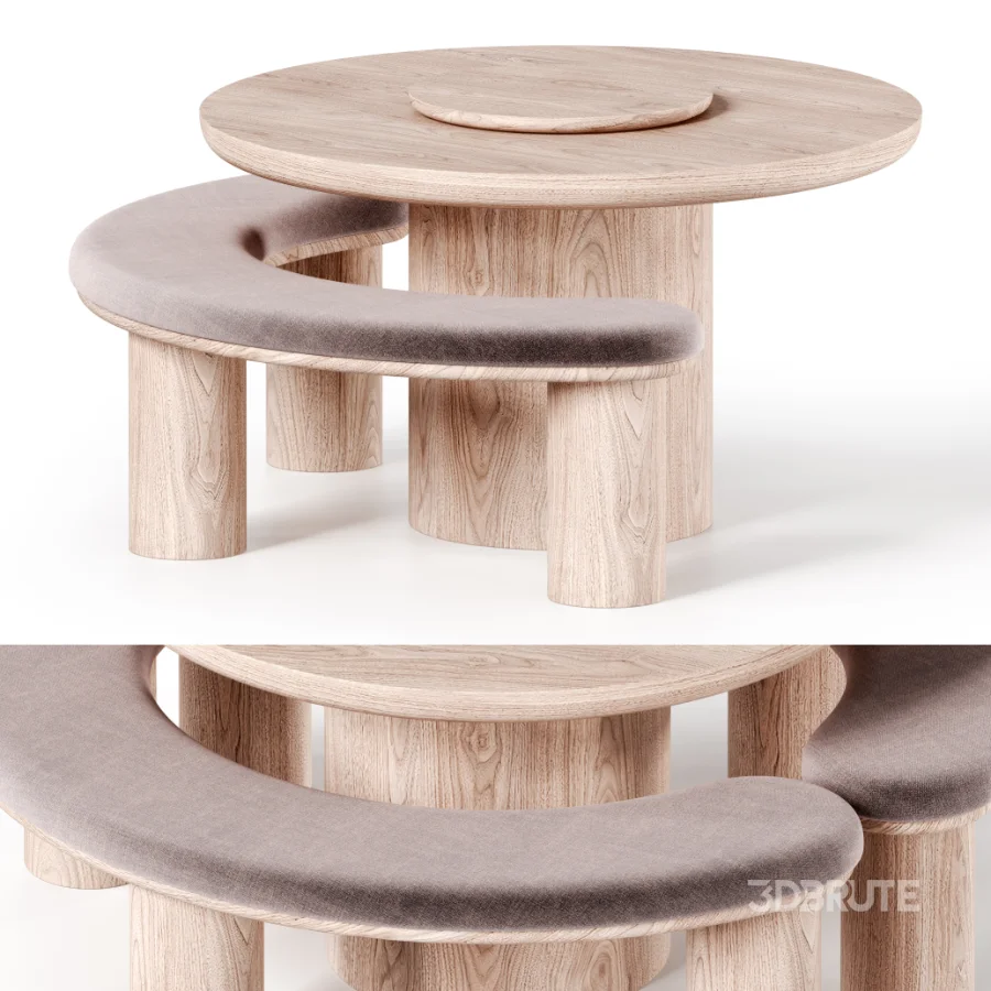 CATALINA Dining Table and Bench Image 3