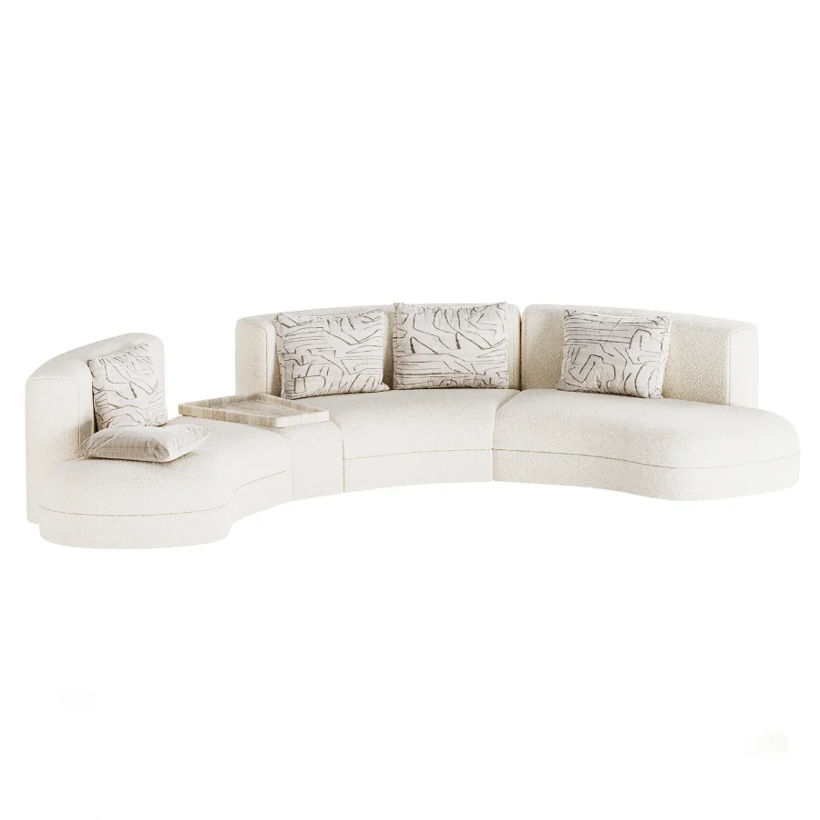 Modular curved sectional Sofa Image 4