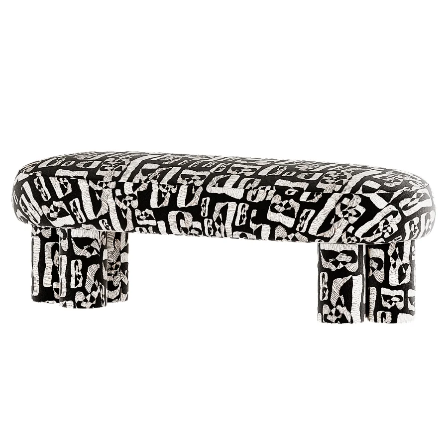 Estelle Stone Cream Ottoman Image 6