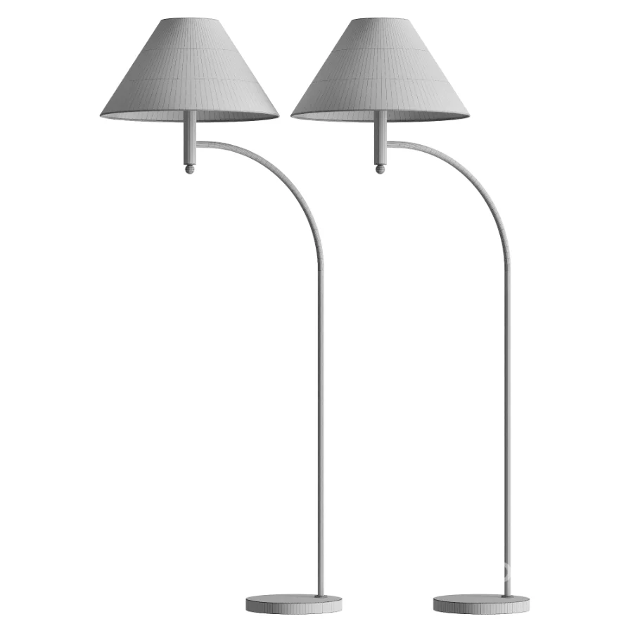 Groton Metal Mini Arc Floor Lamp Image 3