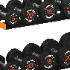Mirafit_Rubber_Dumbbells_With_Rack - Thumbnail 3