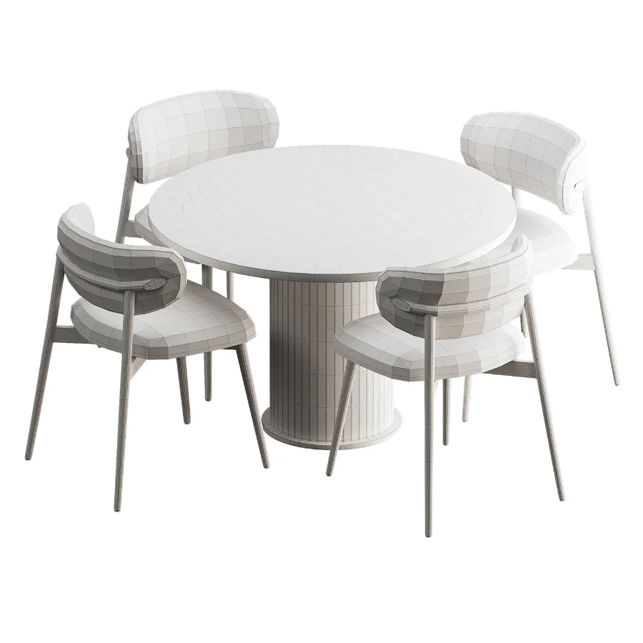 Ferrara Round Extendable Dining Chair and Table Image 3