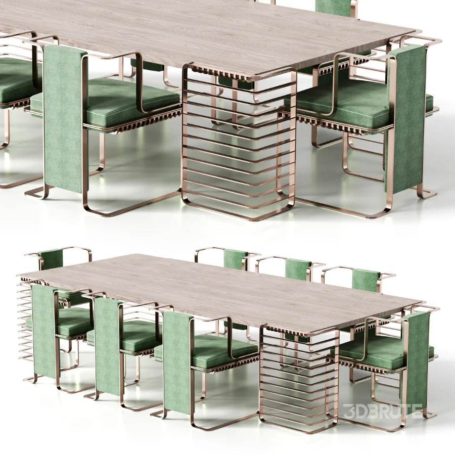 JARMAN DINING TABLE AND CHAIR Image 3