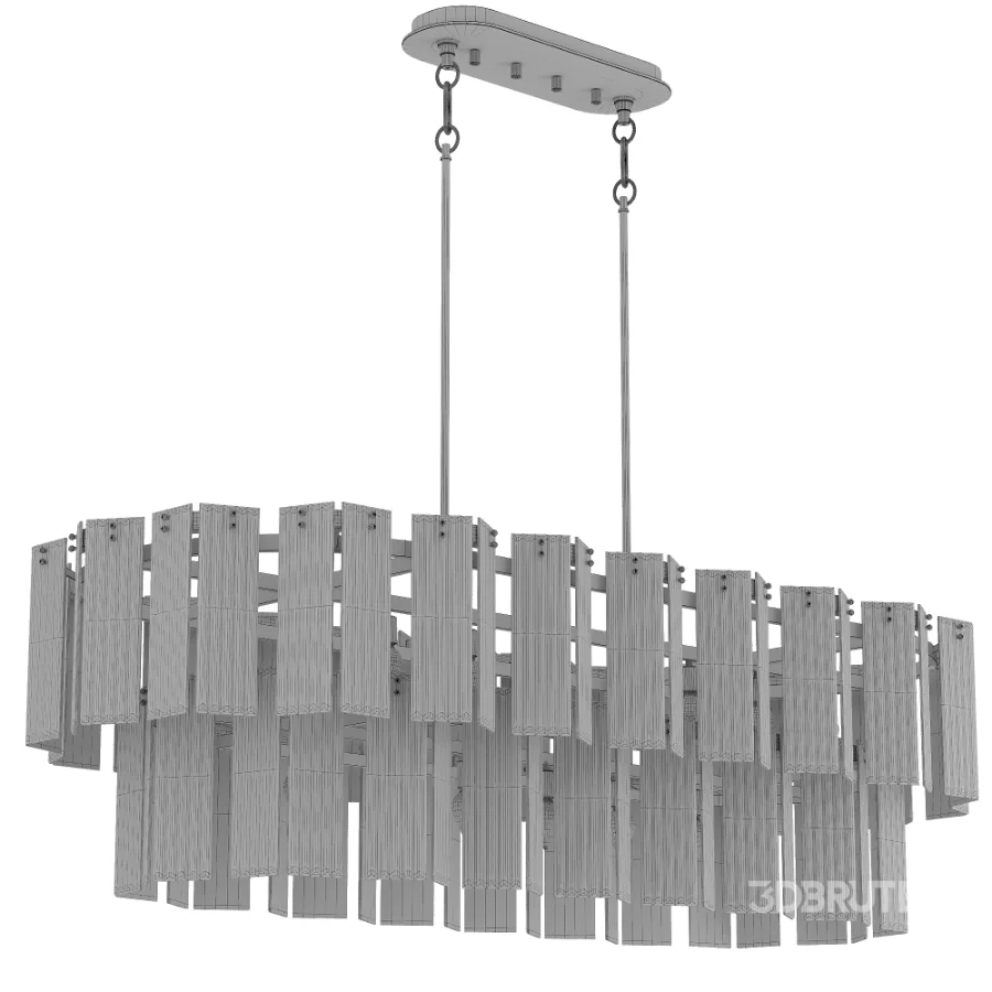 Delsie Oval Tiered Chandelier Image 4