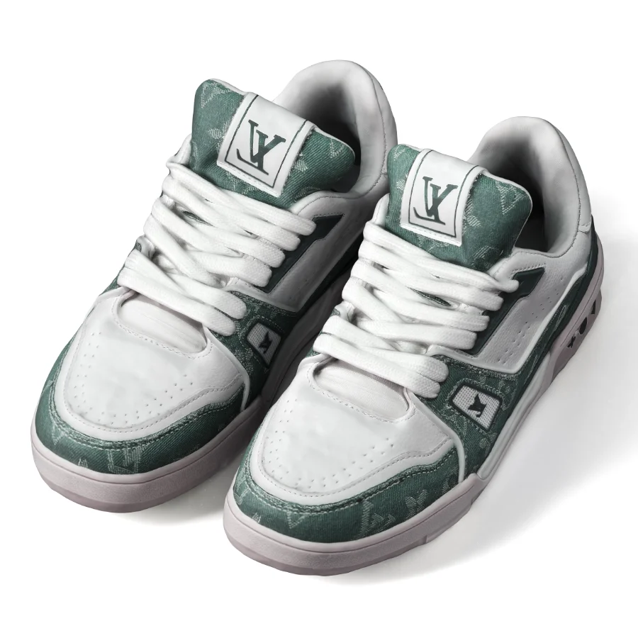 Minimal Sneakers with Denim Design Image 2