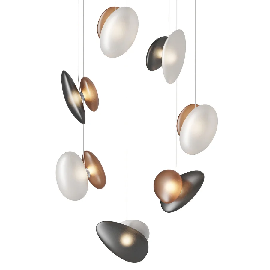 Pebble Linear 05 Chandelier Image 1