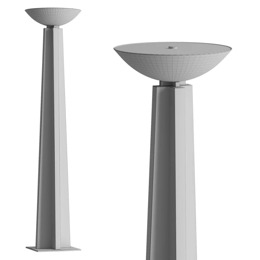 Currey Company Calyx Torchiere Floor Lamp Image 3