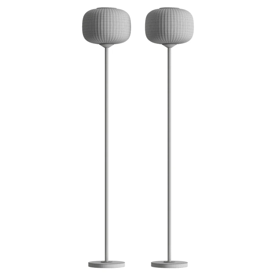 Gold Metal Modern Floor Lamp Image 3