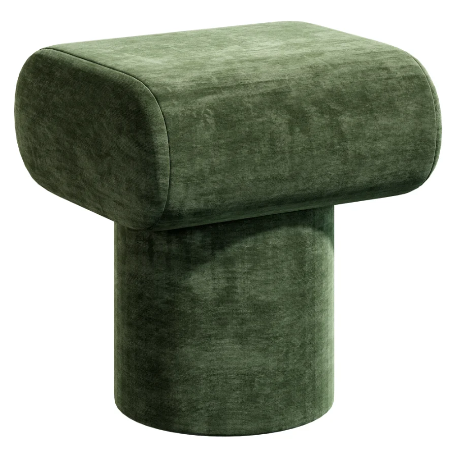 Pouf Plum Boucle Blue Image 5