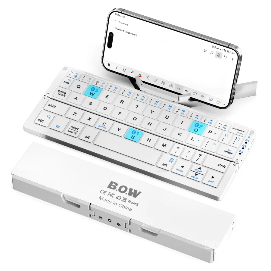 Bluetooth Keyboard Foldable Image 3
