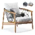 Crosshatch Chair and Ottoman - Thumbnail 3