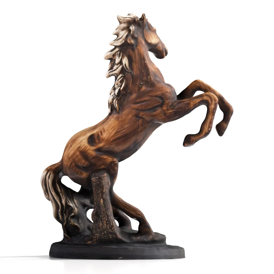 Wooden Horse Statue Image 2