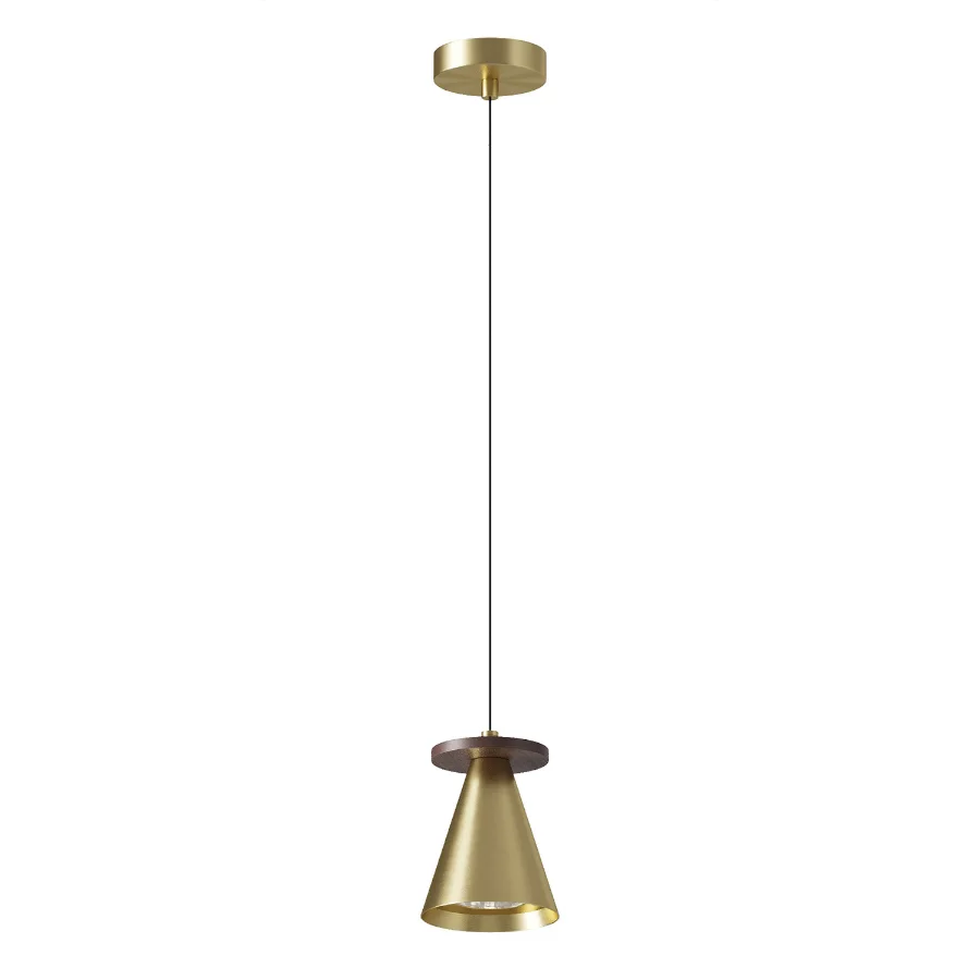 PIET CONE WOOD Pendant Lamp By Lampatron Image 1
