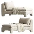 ESTELLE CHAISE CREAM Moes Home Collection - Thumbnail 3
