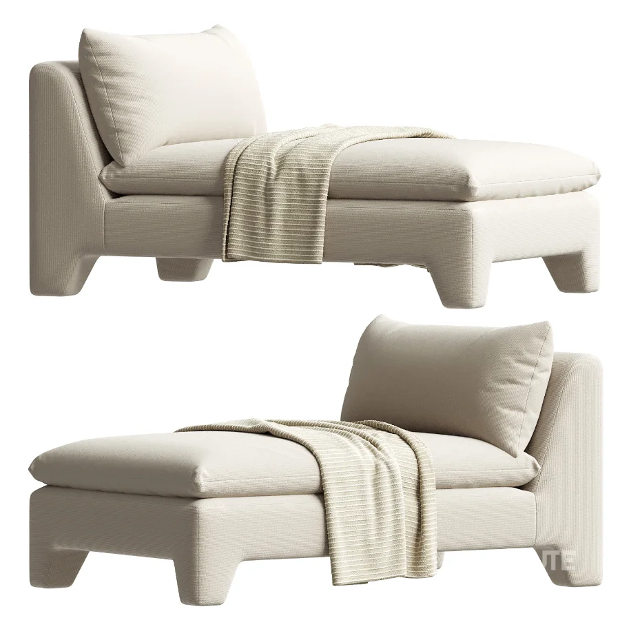ESTELLE CHAISE CREAM Moes Home Collection Image 3