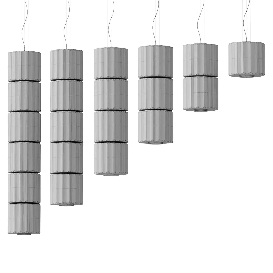 Column Ivory 300 Vertical Pendant Lamp Image 4