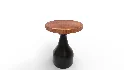 Solid Wood Pedestal End Table - Thumbnail 2