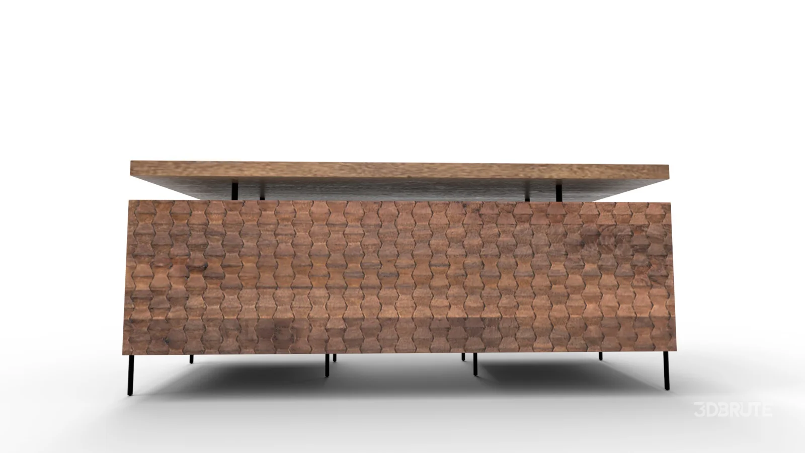 Raffael Carved Wood Executive Desk Image 12