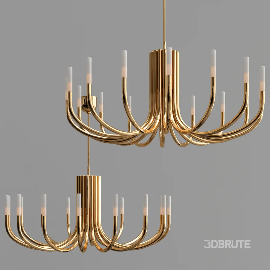 Rousseau LED Oval Chandelier Image 3
