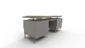 Raffael Carved Wood Executive Desk - Thumbnail 1