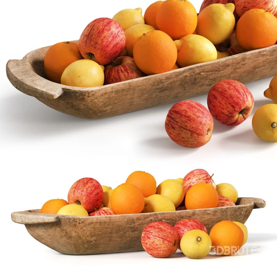 WOODEN FRUIT BASKET Image 2