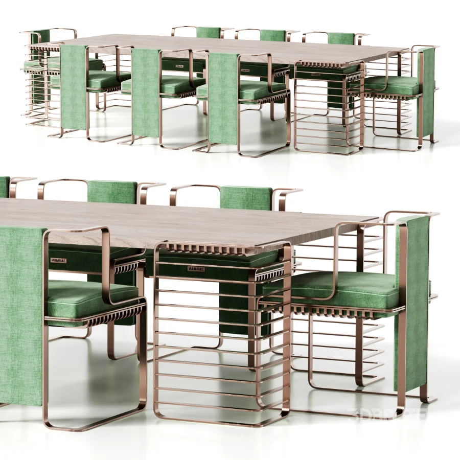 JARMAN DINING TABLE AND CHAIR Image 4