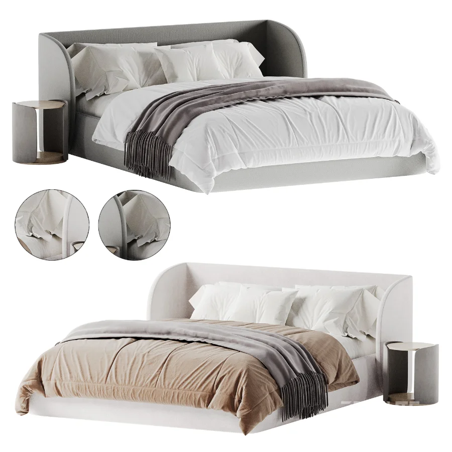 Yuna Boucle Bed by Divan Image 4