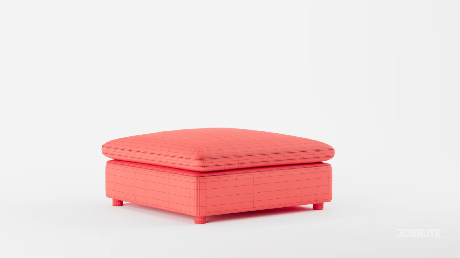 Marin Large Square Ottoman Image 6