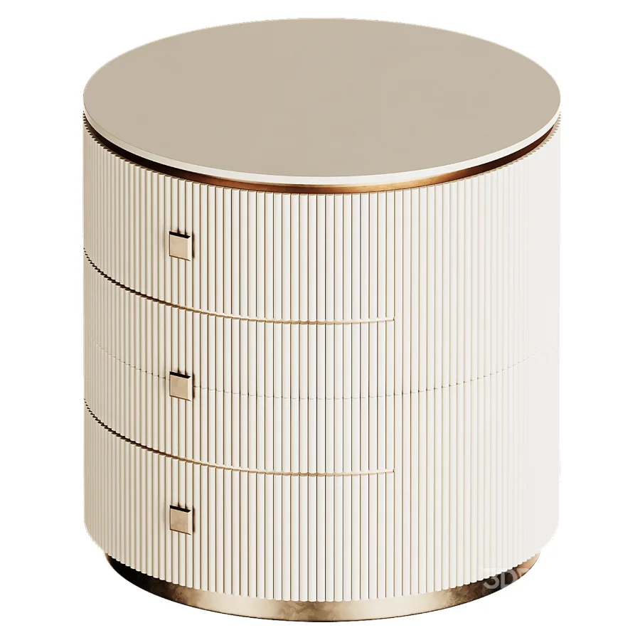 Bed Side Table Kennedy White Image 2