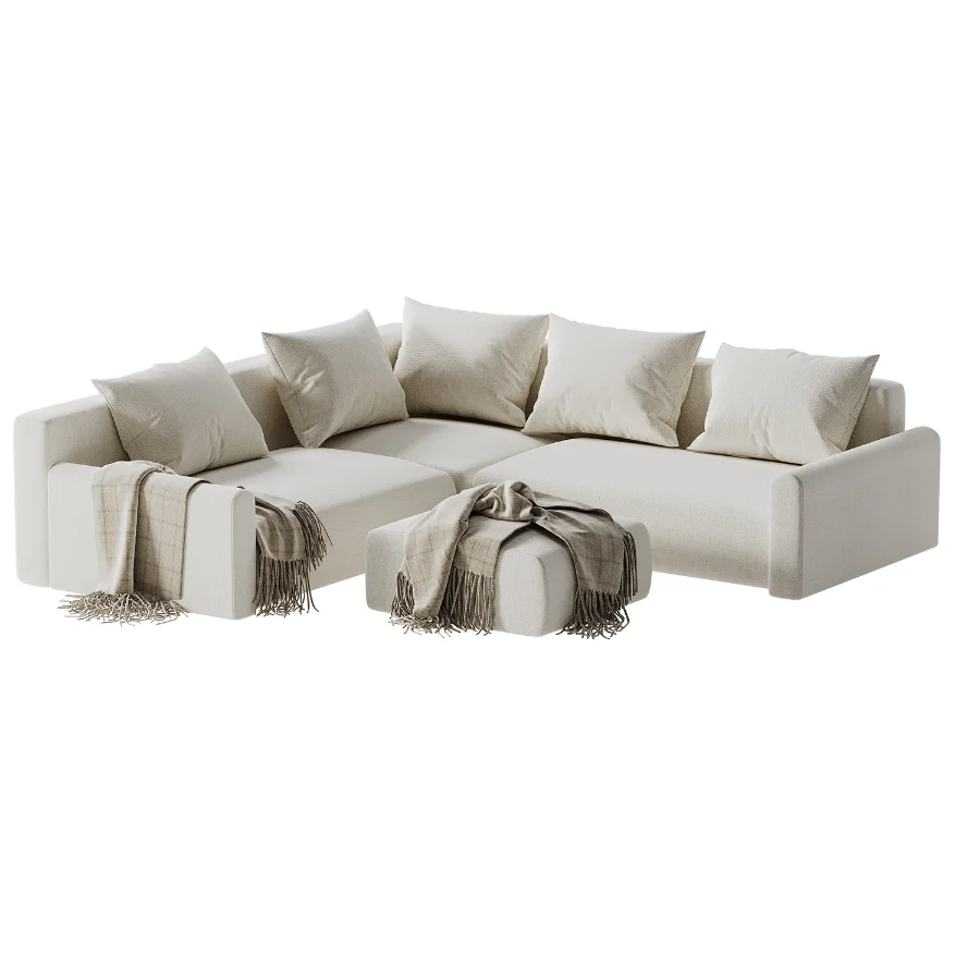 Corner sofa Kirmas 5 Velvet Eclipse divan Image 1