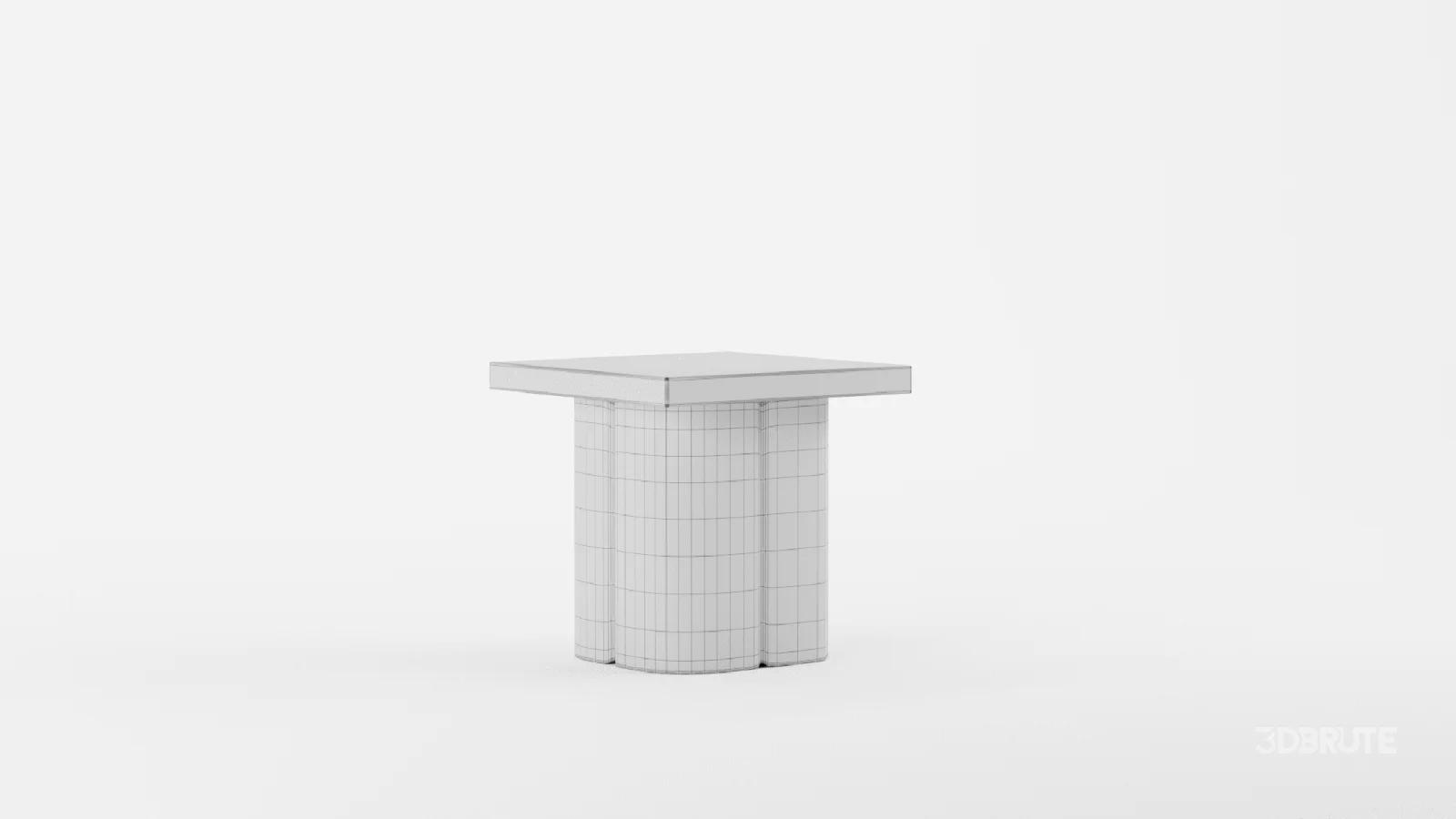 Kayla Black Concrete Side Table Image 6