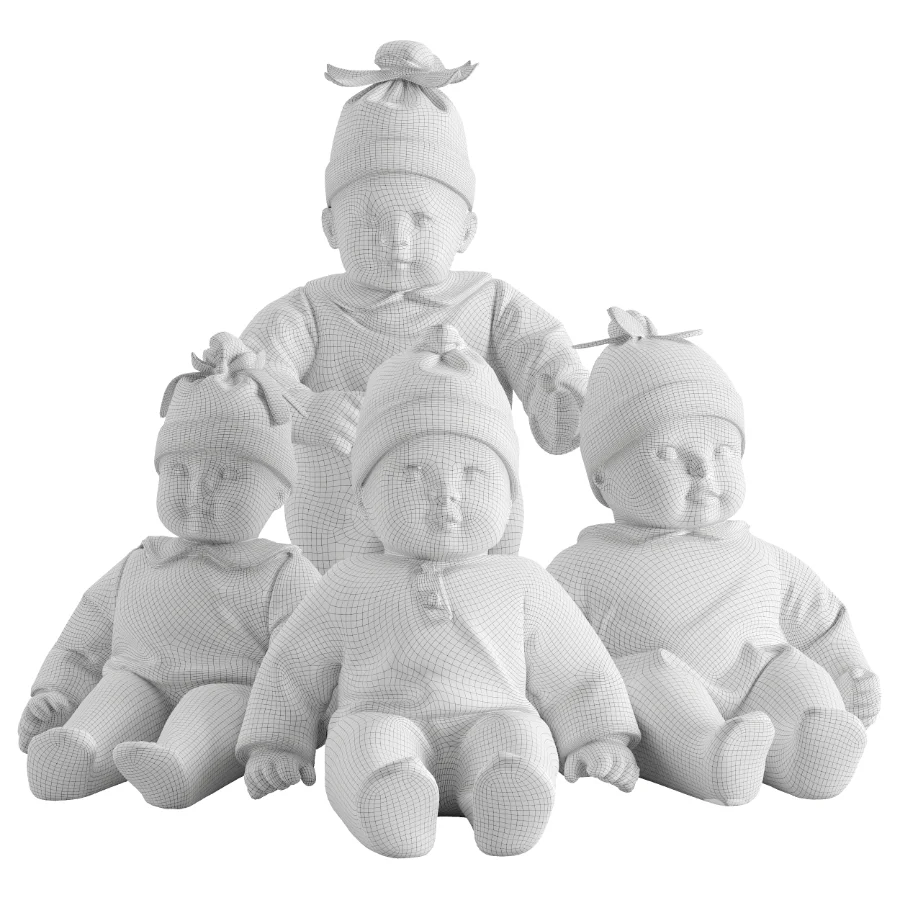 Plush Toys Set 26 – Baby Dolls Image 4