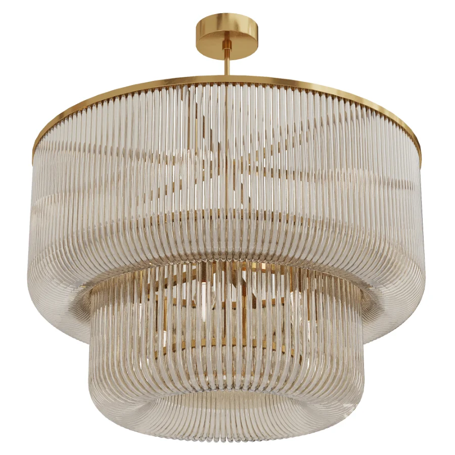 Bovola Glass Rod Chandelier Image 2
