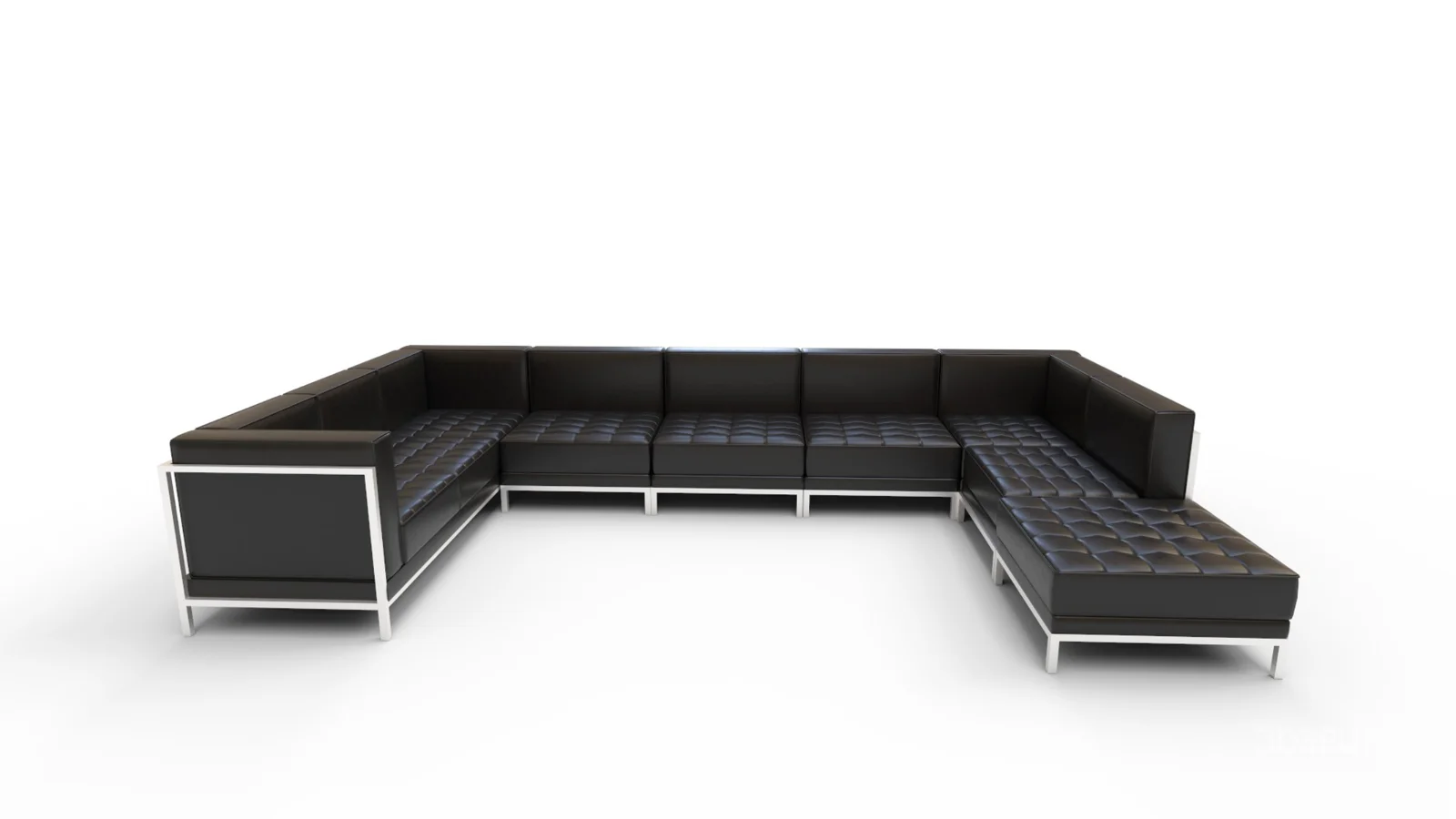 Bouffard Melrose Modular U Shape Sectional with Ottoman Image 7