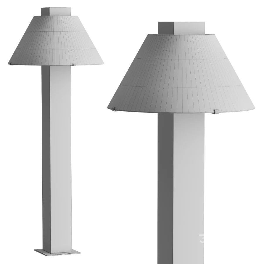 Jamie Young Craftsman Wood Floor Lamp Image 3