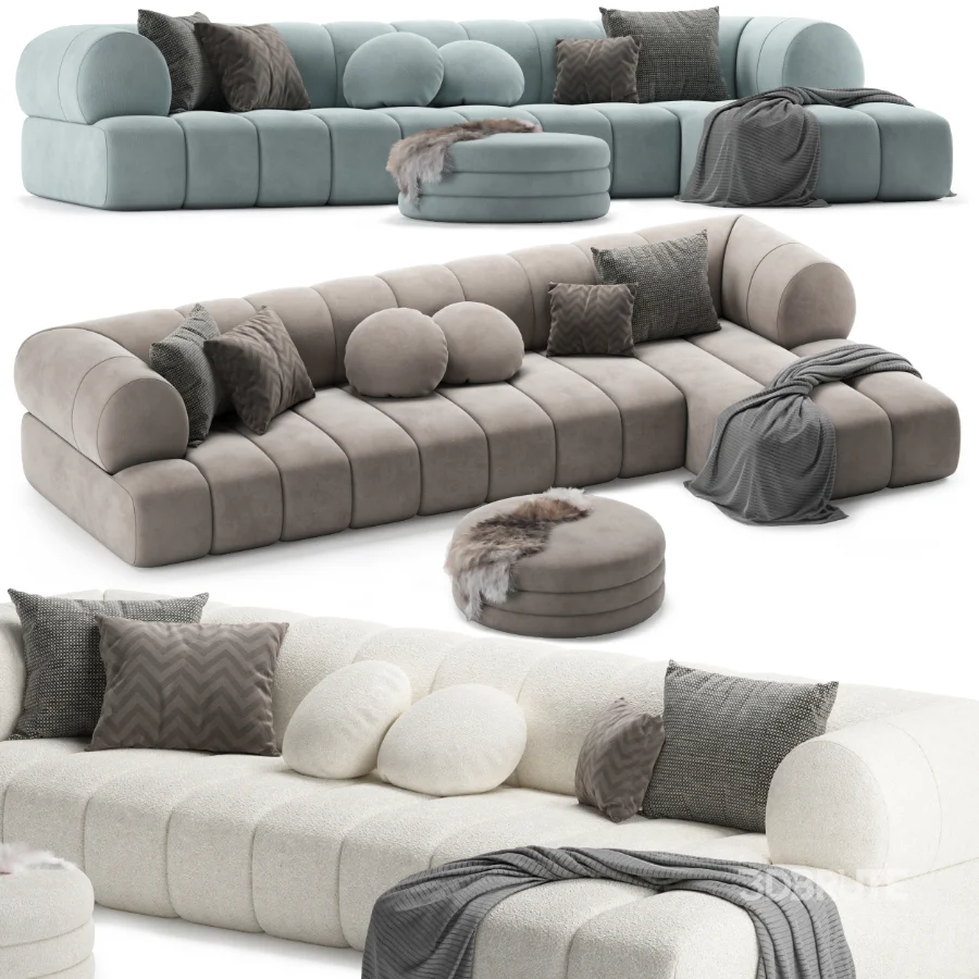 Boucle Sofa Image 1