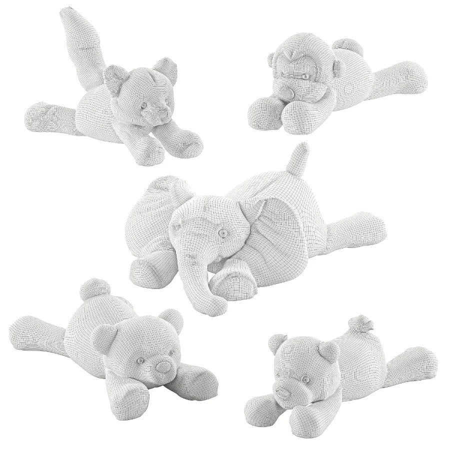 Sleeping Plush Toys Set 46 Image 7