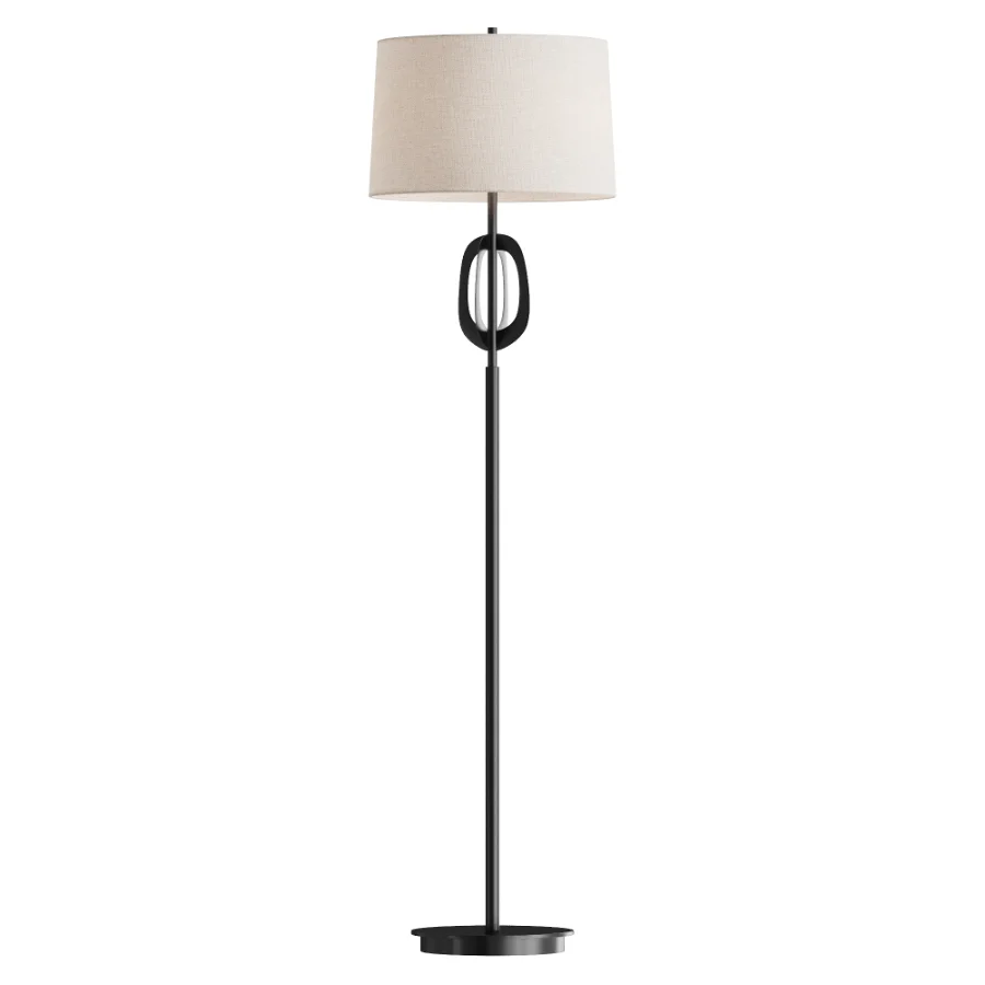 Oil Rubbed Bronze Metal Floor Lamp Image 2