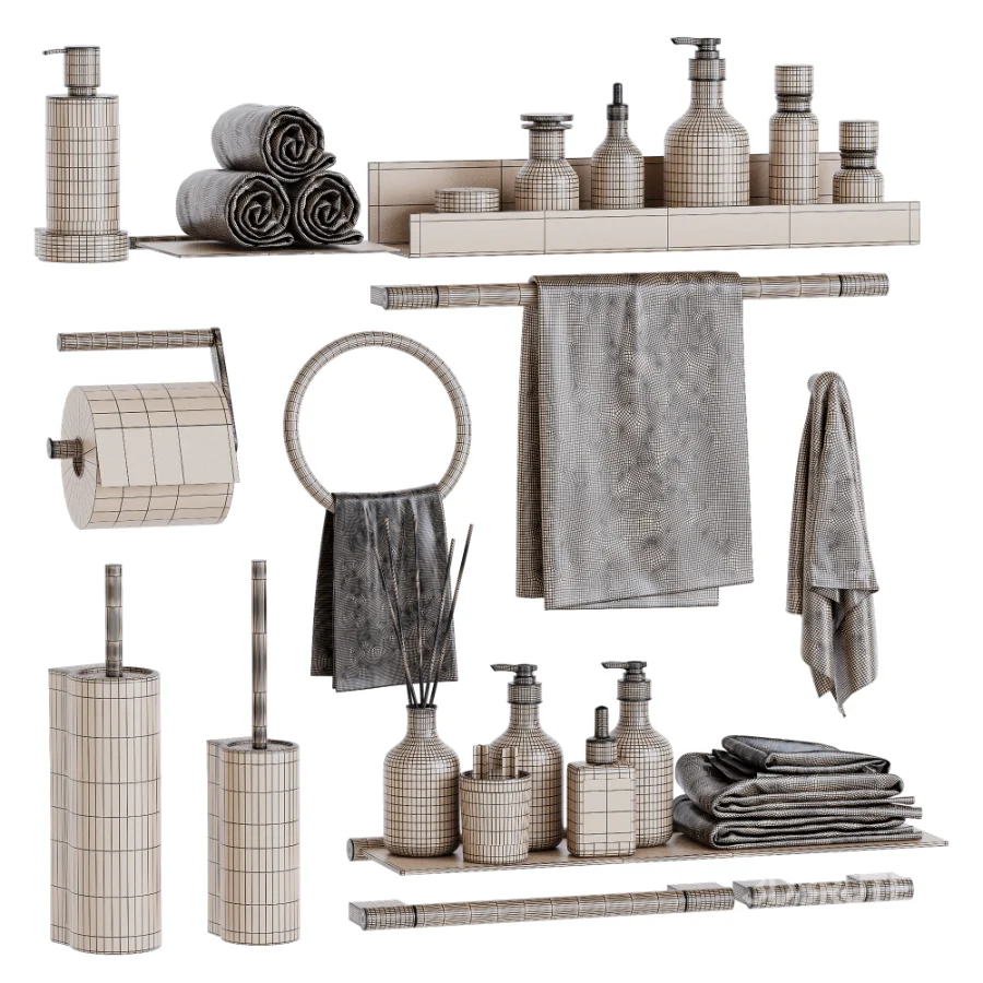 Decorative Bathroom Set 07 Image 5