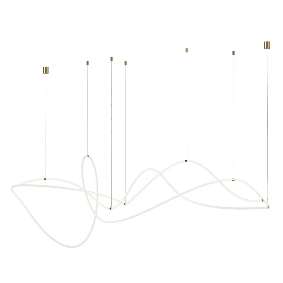 Line Art Geometry Chandelier Image 1