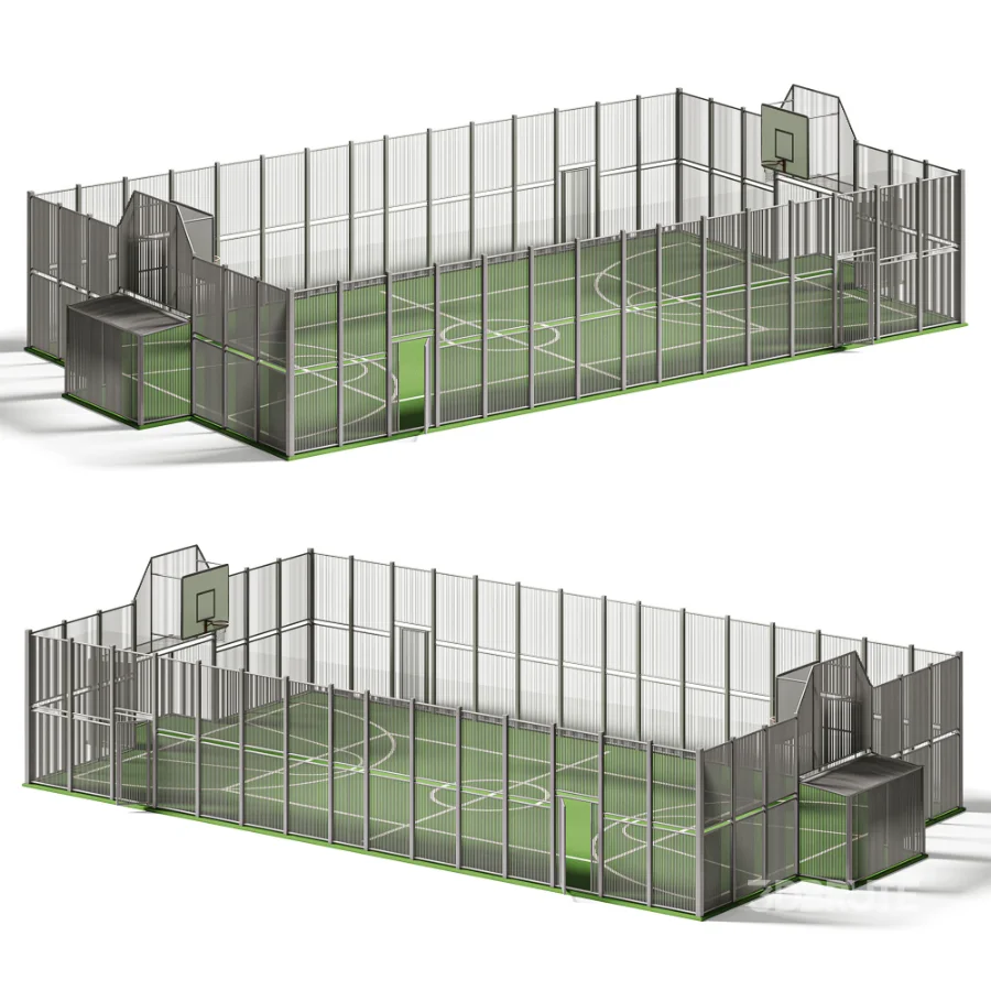Fenced multi purpose sports court Image 3