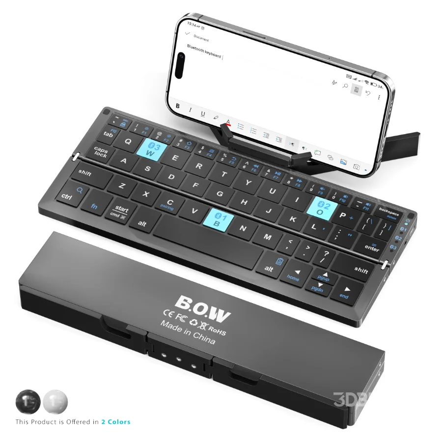 Bluetooth Keyboard Foldable Image 1