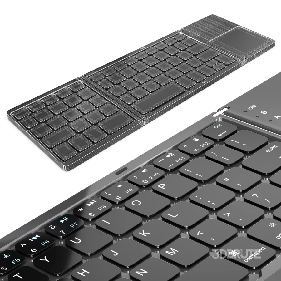 Portable Wireless Bluetooth Folding Keyboard Image 5