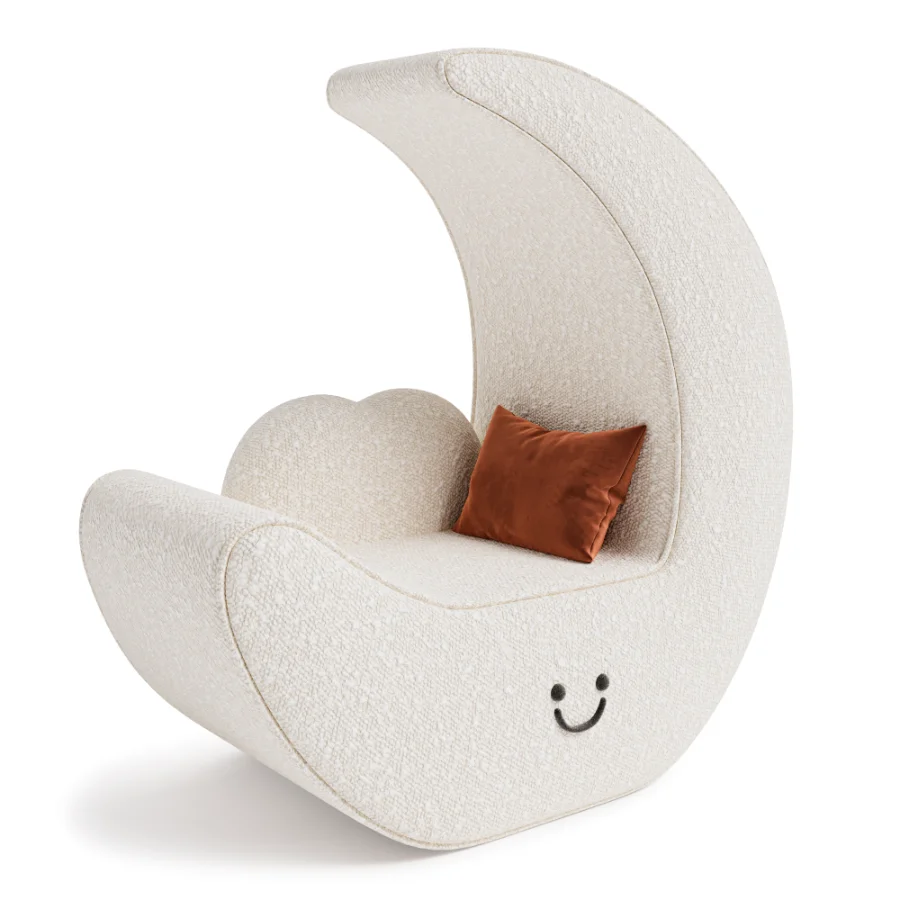 Modern Crescent Moon Lounge Chair Image 5