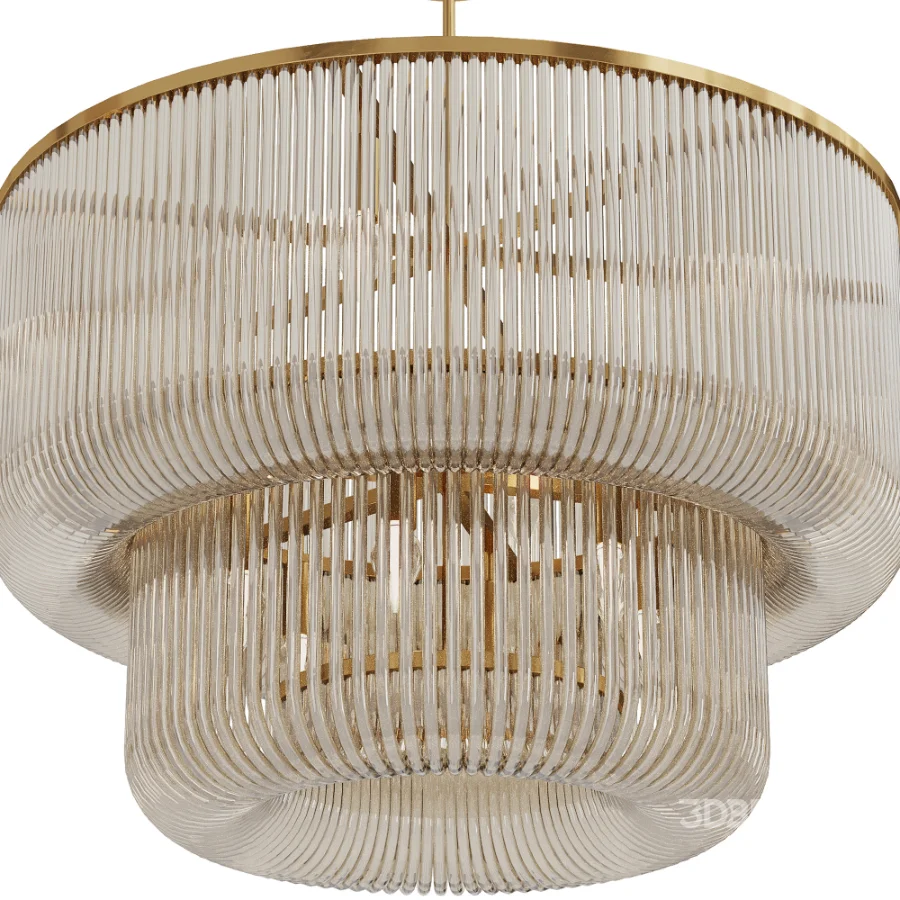 Bovola Glass Rod Chandelier Image 6
