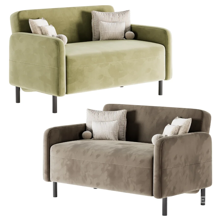 Straight sofa Fils Mini 120 Velvet Terra Image 4