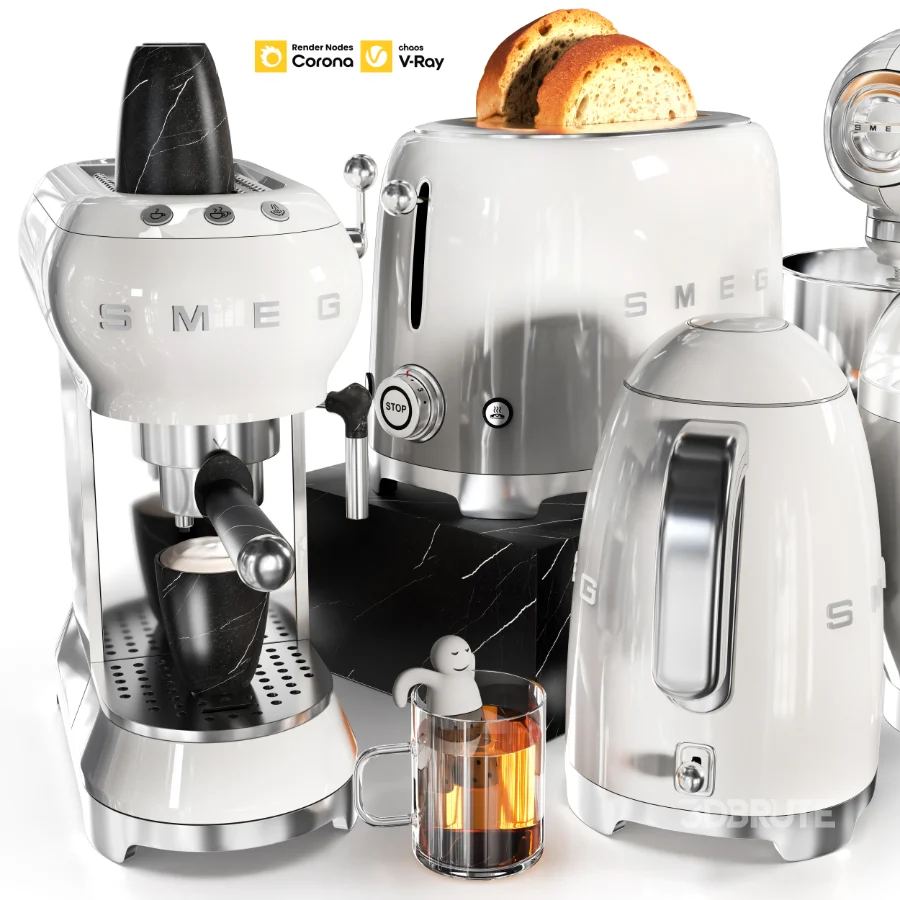 Set Kitchen Accessories (White Color) Image 2