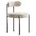 Modern Style Upholstered Side Chair Open Back Dining Chair - Thumbnail 3