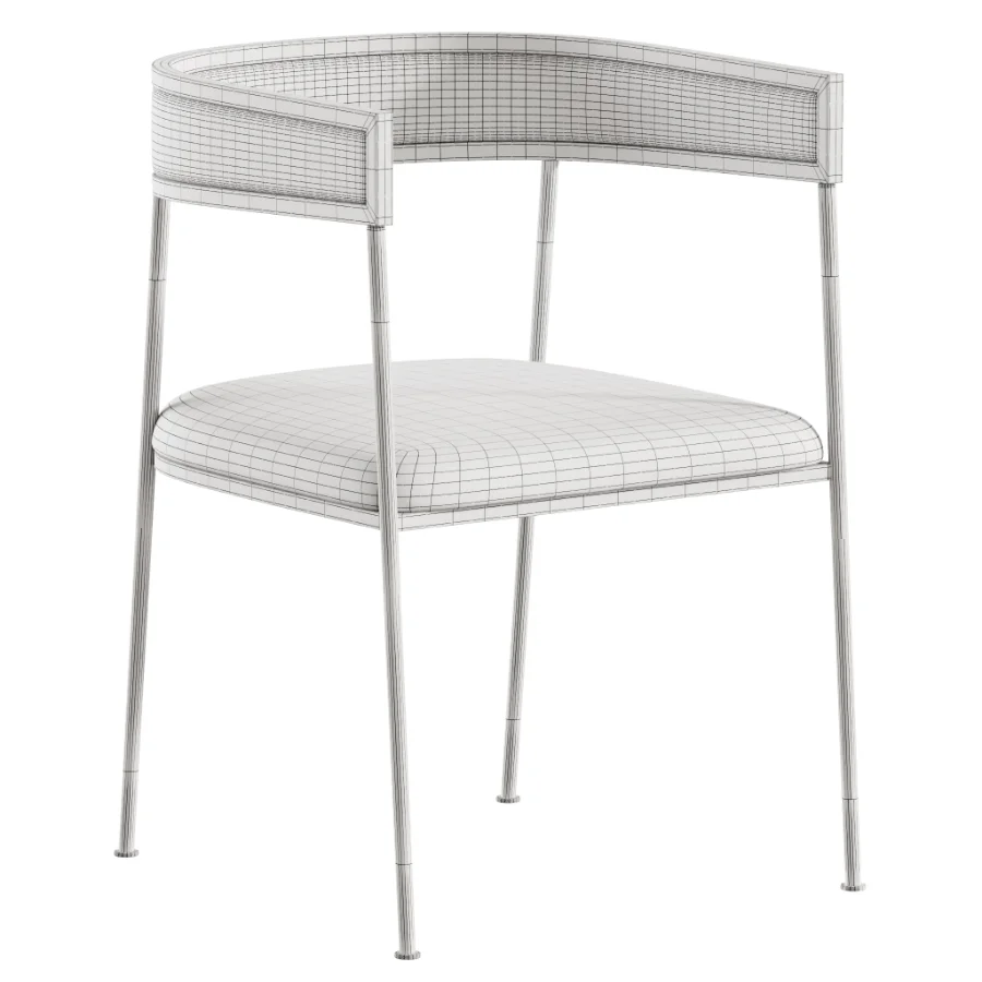 Glam Velvet Dining Side Chair Image 8